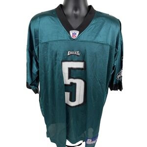 Reebok Philadelphia Eagles Donovan McNabb 5 NFL Jersey Mens XL Green Vintage